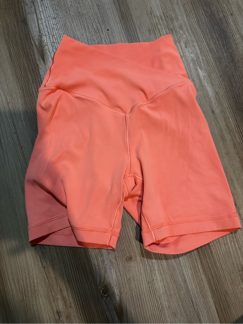 aerie High-Rise Performance Bike Shorts - Coral Peach